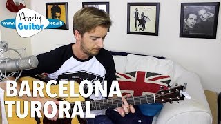 George Ezra  Barcelona Guitar Tutorial  Fingerstyle Open D Tuning [upl. by Hartmann438]