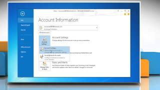 How to Remove a Windows® Live Hotmail™ account from Outlook 2013 on Windows® 7 [upl. by Yram]