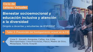 Taller 3  Prevención del hostigamiento sexual en la Formación Inicial Docente [upl. by Eihpos846]