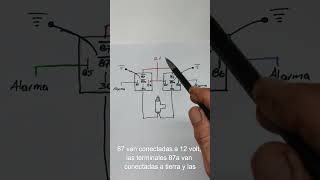 Diagrama Relevadores Seguros Eléctricos alarmsystems electronics alarmas keylessentry [upl. by Cecilla]