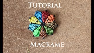 Madala flor macrame paso a paso  Tutorial macrame [upl. by Thoer187]