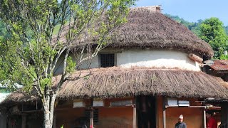 ROUND SMALL HOUSE Nepal LamjungBeautifulNepalLamjung [upl. by Iah]