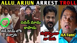 ALLU ARJUN ARREST LATEST TROLL REVANTH REDDY FULL COMEDY ENJOY PANDAGOO ALLU ARJUN TROLL [upl. by Huntlee403]