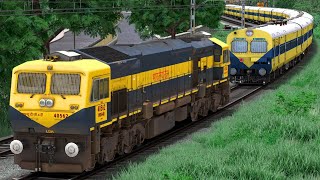 WDG4D RESCUE MEMU EXPRESS TRAIN  BUMPY RAILROAD CROSSING  RAILWORKS  TRAIN SIMULATOR  NTG GAMING [upl. by Aible]