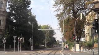 Führerstandsmitfahrt Geraer Straßenbahn [upl. by Iliram916]