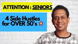 4 Profitable Side Hustles for People Over 50 for 2024 Make Money Online [upl. by Itteb]