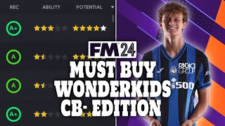 FM24  Must Buy Wonderkids  CB Edition  Football Manager 2024 [upl. by Yerffej]