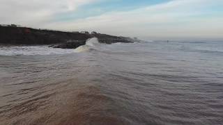 Waves coastal erosion and sea defences at Withernsea [upl. by Theobald]