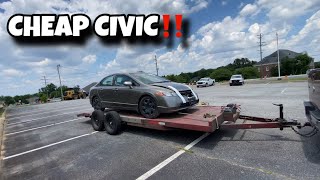 I BOUGHT A WRECKED HONDA CIVIC From COPART‼️ LETS FLIP IT [upl. by Etneciv204]