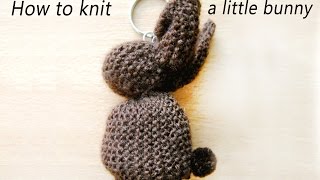 DIY How to knit a little bunny knitted bunny [upl. by Nioe]