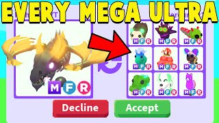 I traded for EVERY MEGA ULTRA RARE PET in Adopt Me 24 HOURS ONLY [upl. by Ezri]