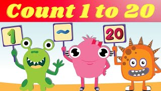 Counting Song 1 20  Kids Cool Brain [upl. by Nnadroj]