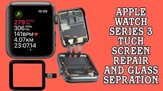 Apple Watch Series 3 Touch Screen Repair And Glass sepration  applewatch applewatchseries3 apple [upl. by Wilinski]