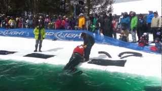 Ski Patrol Pond Skim at Mount Snow Vermont [upl. by Attah295]