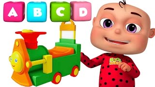 ABC Train Song For kids  Alphabet Train With Five Little Babies  Original Learning Songs [upl. by Mord]