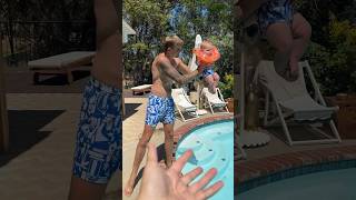 Parents test if baby floats 🤯 [upl. by Zelle]