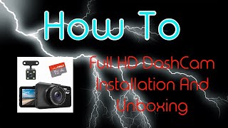 Full HD Dash Cam Installation  No Tools Required  Includes Rear Camera [upl. by Alaehcim]