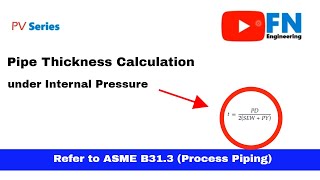 Pipe Thickness Calculation as per ASME B313 [upl. by Adali]