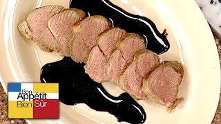 Recette Filet De Veau Au Caramel Amer  Chef Marc Meneau [upl. by Aihsekat]