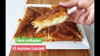 2 Yufkayla 5 dk da El Açması Lezzeti 👍 Çıtır çıtır kolay börek tarifi ⬆️ [upl. by Marylin552]