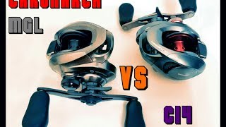 SHIMANO CHRONARCH MGL VS CHRONARCH CI4 part 1 hands on table top review [upl. by Ocana]