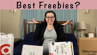 Comparing 4 Baby Registry Welcome Boxes Haul  Reviews [upl. by Demaria]