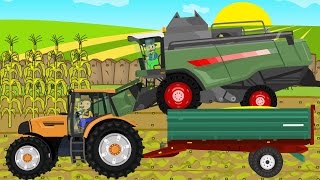 ☻ Maize  Farmers Works  Tractor and Sowing and Processing the Field  Corn Harvest [upl. by Mcgruter]