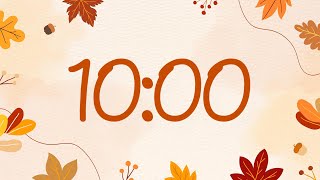 Fall Timer 10 Minutes with Guitar Music for Classrooms [upl. by Towney]