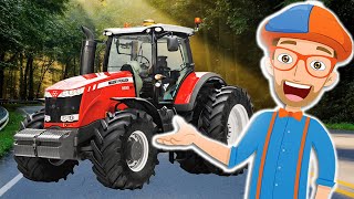 Blippi Tractor at work  Blippi Animated Series [upl. by Lavicrep730]