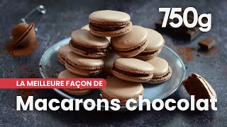 La meilleure façon de Réussir ses macarons au chocolat  750g [upl. by Toney]