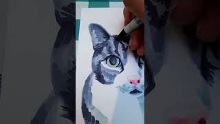 meet panda the cat in this behind the scenes look into my marker commission process 🩷🐾 [upl. by Couq]