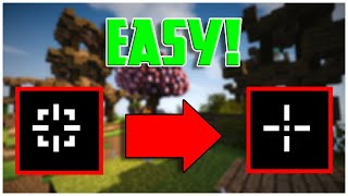 How to CHANGECUSTOMIZE CROSSHAIR for Minecraft Java and Windows 10 Edition 2021 [upl. by Stromberg]