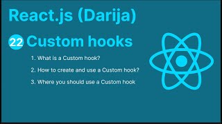 22 React JS Darija  Custom hooks [upl. by Solracsiul286]