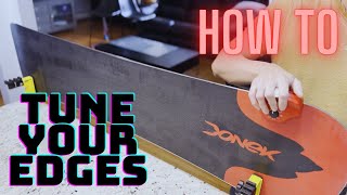 How to tune your edges on a snowboard skis [upl. by Dibb]