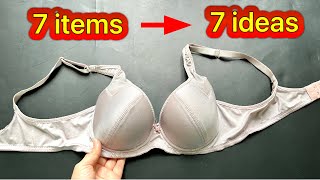 🤩I converted into 7 items from the old bra without throwing any of them away [upl. by Schulein]