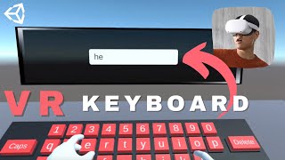 VR Keyboard  Unity Tutorial for Oculus Quest [upl. by Karlee]