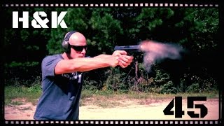 Heckler amp Koch HK 45 Handgun Review HD [upl. by Llertak300]