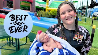 WATER PARK FUN IN FIJI WITH SILICONE BABY MIMI [upl. by Laryssa322]