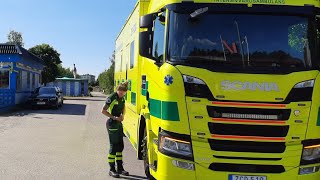 Ambulance Ride Along 10 with the 18 tons Mobil Intensive Care Unit Stockholm Sweden [upl. by Prudence]