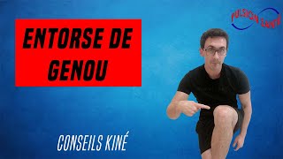 Douleur genou  entorse ligament interne   Conseils et exercices KINE pour se soigner [upl. by Assir]