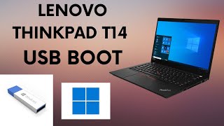 How To Enable UEFI USB Boot On Lenovo ThinkPad T14 2ND GEN For Windows Installation [upl. by Schilling]