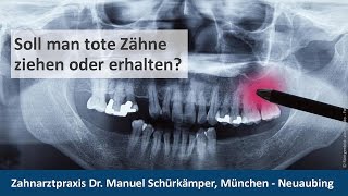 Wurzelbehandlung Zahnarzt München  Neuaubing  Dr Manuel Schürkämper [upl. by Micco]