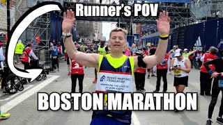 SPECIAL EDITION Running of the BOSTON MARATHON Watch highlight POV of the Marathon from GoPro [upl. by Still610]