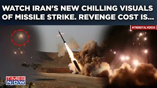 Watch Iran Releases Chilling Visuals Of Missile Launch How Much Did Revenge Against Israel Cost [upl. by Dobrinsky162]