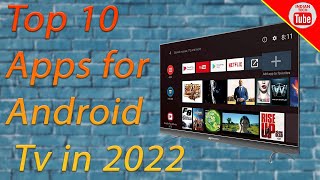 Top Ten Apps for Android TV in 2022 [upl. by Delano]