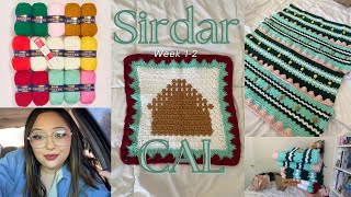 Sirdar Christmas Blanket CAL Weeks 12 [upl. by Amalee965]