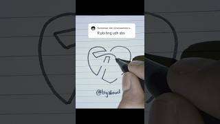 R❤ for your initials name shorts short drawing art artwork satisfying feedshorts feed draw [upl. by Aciretahs]