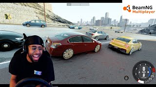 Driving Donks in BeamNGDrive lmaooo [upl. by Anelis]