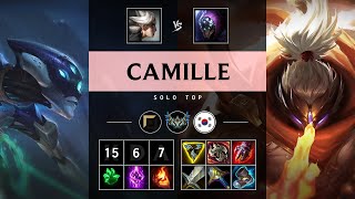 Camille Top vs Jax Unstoppable  KR Challenger Patch 1418 [upl. by Karli78]