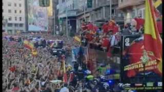 Spain World Cup team receives heros welcome [upl. by Vivien695]